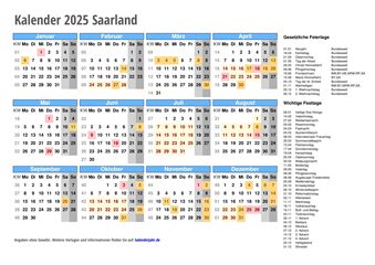 gesetzliche feiertage saarland 2025